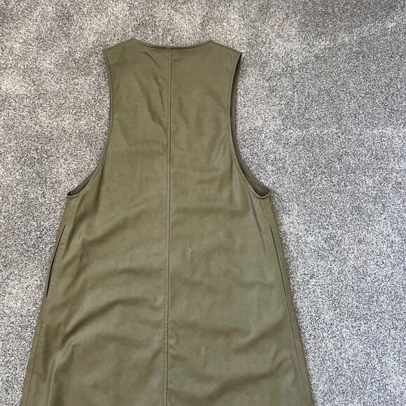 Green Faux Leather Zara Vest - Picture 4 of 4